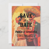 メキシコは日付を保存 招待状 (正面)