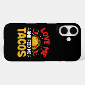 メキシコは私と私食べ物を与えをタコスで愛している Case-Mate iPhoneケース (裏面 (横))