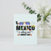 メキシコは電話で、私は休暇に行かなければならない ポストカード (スタンド正面)