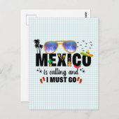 メキシコは電話で、私は休暇に行かなければならない ポストカード (正面/裏面)
