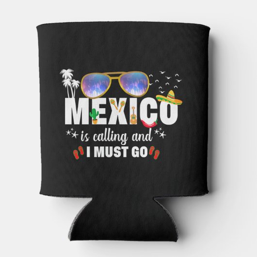 メキシコは電話で、私は休暇に行かなければならない 缶クーラー (裏面)