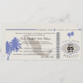 メキシコへの搭乗券の保存 セーブザデート (正面/裏面)