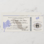 メキシコへの搭乗券の保存 セーブザデート (正面/裏面)