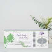 メキシコへの搭乗券の保存 セーブザデート (スタンド正面)