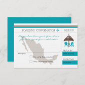 メキシコへの搭乗券 出欠カード (正面/裏面)