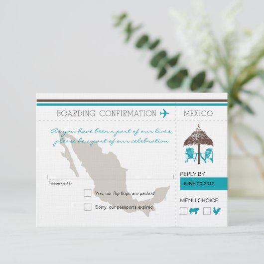 メキシコへの搭乗券 RSVP (スタンド正面)