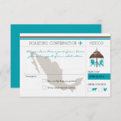 メキシコへの搭乗券 RSVP (正面/裏面)