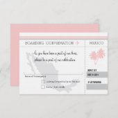 メキシコへの搭乗券 RSVP (正面/裏面)