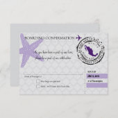 メキシコへの搭乗券 RSVP (正面/裏面)