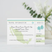 メキシコへの旅行情報の搭乗券 招待状 (スタンド正面)