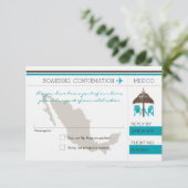 メキシコへのRSVPの搭乗券 出欠カード (スタンド正面)