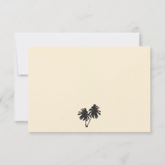 メキシコへのRSVPの搭乗券 出欠カード (裏面)