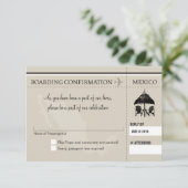 メキシコへのRSVP搭乗券 出欠カード (スタンド正面)