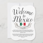 メキシコへようこそ |宛先ウェディングカスタム 招待状 (正面)