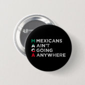 メキシコへ行くアイントメキシコ人のプライド男性 缶バッジ (正面&裏面)