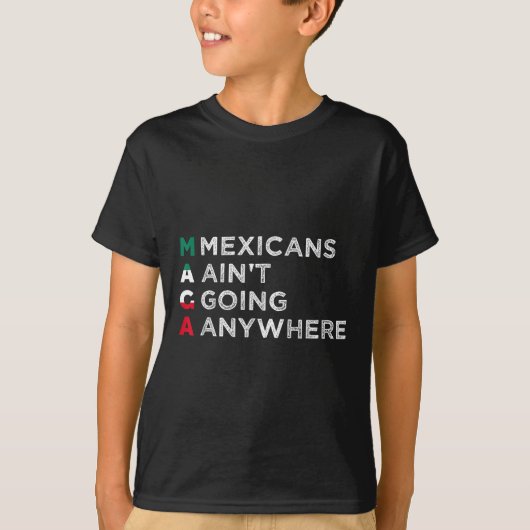 メキシコへ行くアイントメキシコ人のプライド男性 Tシャツ (正面)