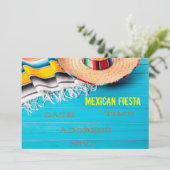 メキシコをテーマにしたパーティ フィエスタ 招待状 (スタンド正面)