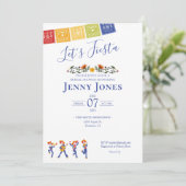 メキシコをテーマにしたブライダルシャワー招待状 招待状 (スタンド正面)