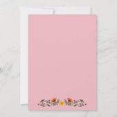 メキシコをテーマにしたブライダルシャワー招待状 招待状 (裏面)