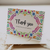 メキシコをテーマにした結婚写真のサンキューカード サンキューカード