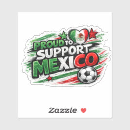 メキシコを応援する気持ちを表しよう Fan | メキシコの誇りを胸にサッカー シール