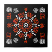 メキシコアステカンアートホームデコール タイル (正面)