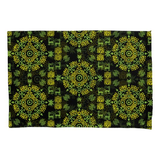 メキシコアステカンアートホームデコール 枕カバー (正面左)