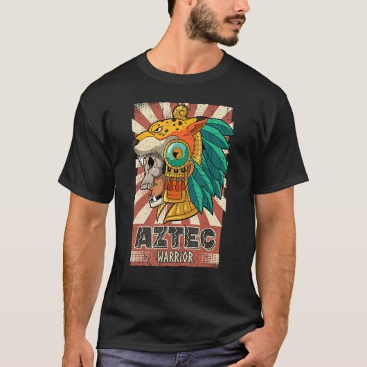 メキシコアステカ戦士 Tシャツ (正面)