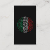 メキシコアステカ暦メキシコ国旗芸術 名刺 (正面)