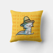 メキシコアホロートルの枕 クッション (裏面)