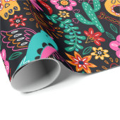 メキシコインスパイアパターン包装紙 ラッピングペーパー (ロールコーナー)