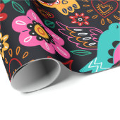 メキシコインスパイアパターン ラッピングペーパー (ロールコーナー)