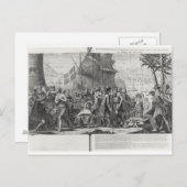 メキシコインディアンと～間のフランスの貿易 ポストカード (正面/裏面)