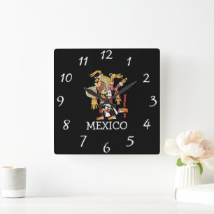 メキシコウォールクロック スクエア壁時計