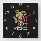 メキシコウォールクロック スクエア壁時計 (正面)