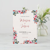 メキシコエレガントフローラカラフルフィエスタ結婚ス セーブザデート (スタンド正面)