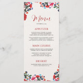 メキシコエレガントフローラカラフルフィエスタ結婚ス メニュー (正面)