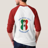 メキシコエンジェルハヌカーのパーソナライズ長袖 Tシャツ (裏面)