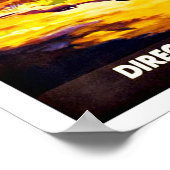 メキシコカクタスヴィンテージ旅行 ポスター (角)