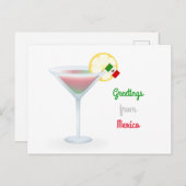 メキシコカクテルホリデーカードからのご挨拶 シーズンポストカード (正面/裏面)