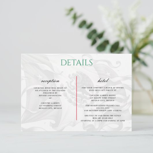 メキシコカップルのエンクロージャカード エンクロージャーカード (スタンド正面)