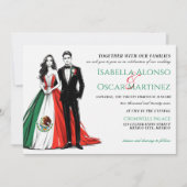 メキシコカップル結婚式招待状 招待状 (正面)