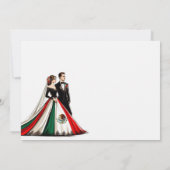メキシコカップル結婚式招待状 招待状 (裏面)