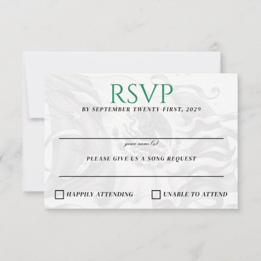 メキシコカップル 出欠カード (正面)