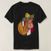 メキシコカメルハットソンブレロおもしろいカメルライフメキシコ Tシャツ (デザイン正面)