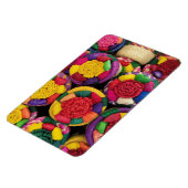 メキシコカラフルのウィッカー マグネット (左側)