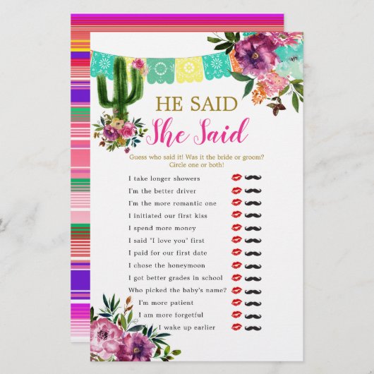 メキシコカラフルのタコの愛について彼は言った (正面/裏面)