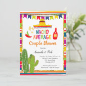 メキシコカラフルのナチョ平均夫婦シャワー 招待状 (スタンド正面)