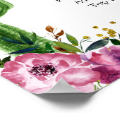 メキシコカラフルタコのラブミモサバーサイン ポスター (角)