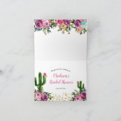 メキシコカラフルタコの恋の折り畳みカード サンキューカード (内部)